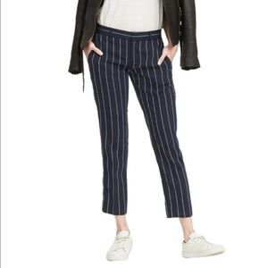 Banana Republic Avery Fit Crepe Stripe Ankle Pants